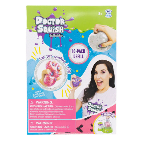 Boti doctor squish - recharge pack squishy - 10x squishies TPR, 10x clips