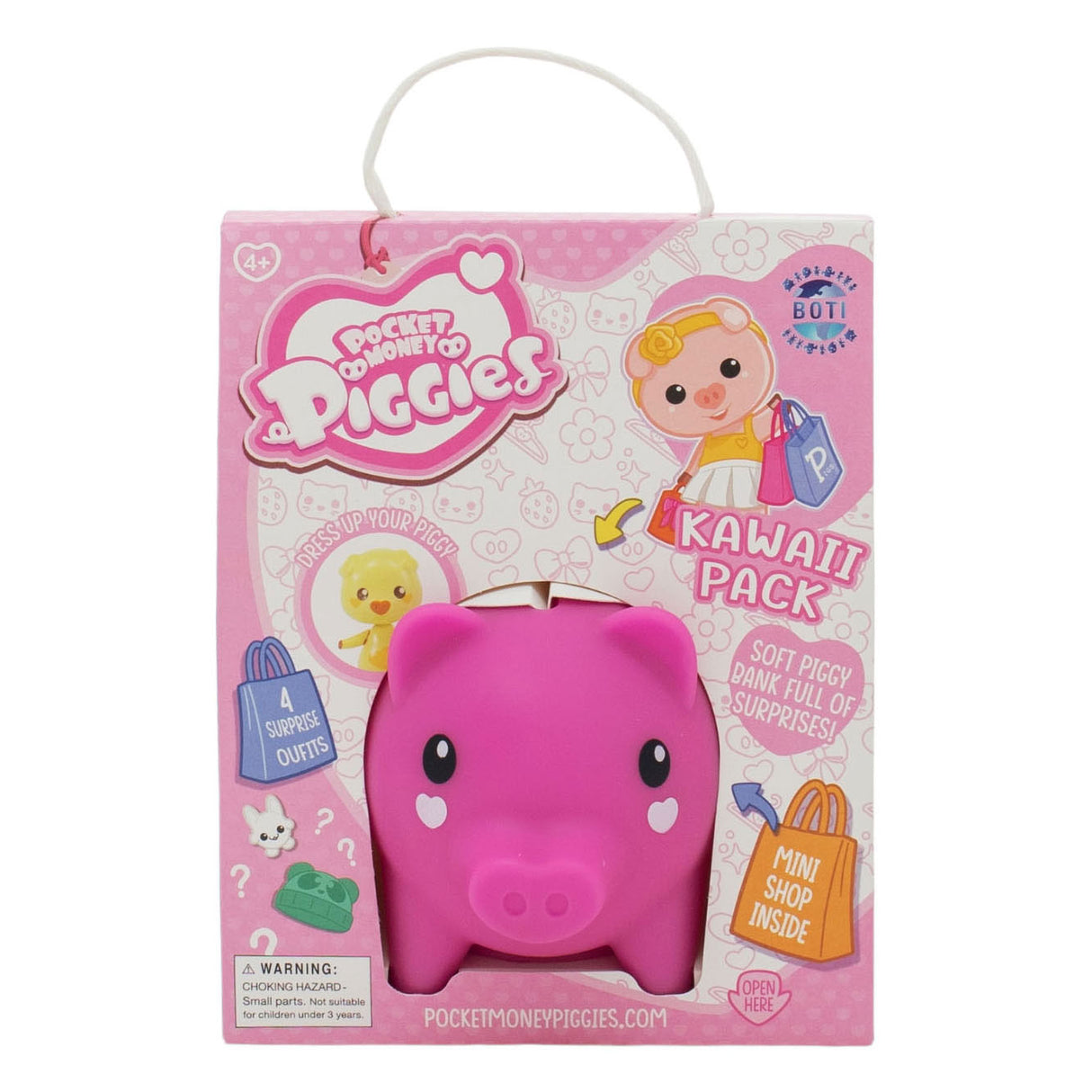 Boti Pockey Money Piggies Speel Postava s penězi Kawaii Pack