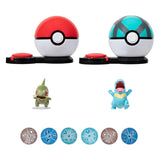 Boti Surprise Attack Game Set Axew Poke Ball vs Totodile Net Ball