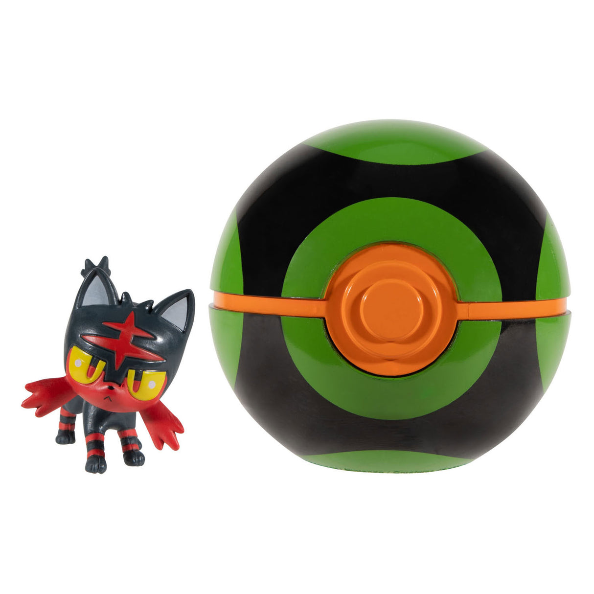 Boti Pokémon Clip 'n' Go Litten Dusk Ball Play Set, 2dlg.