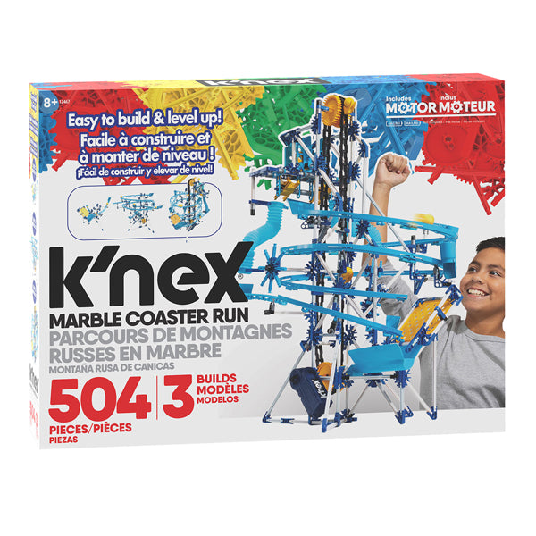 K'nex marble track with engine, 504dlg.