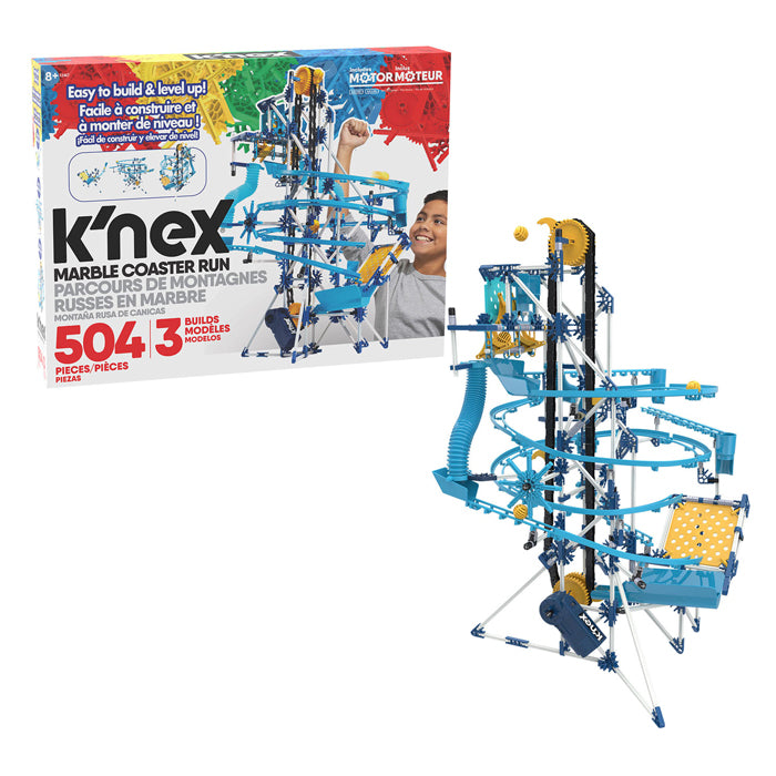 K'nex marble track with engine, 504dlg.