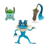 Boti Batte Figur Set Honede, Bulbasaur, Frogadier, 3st.