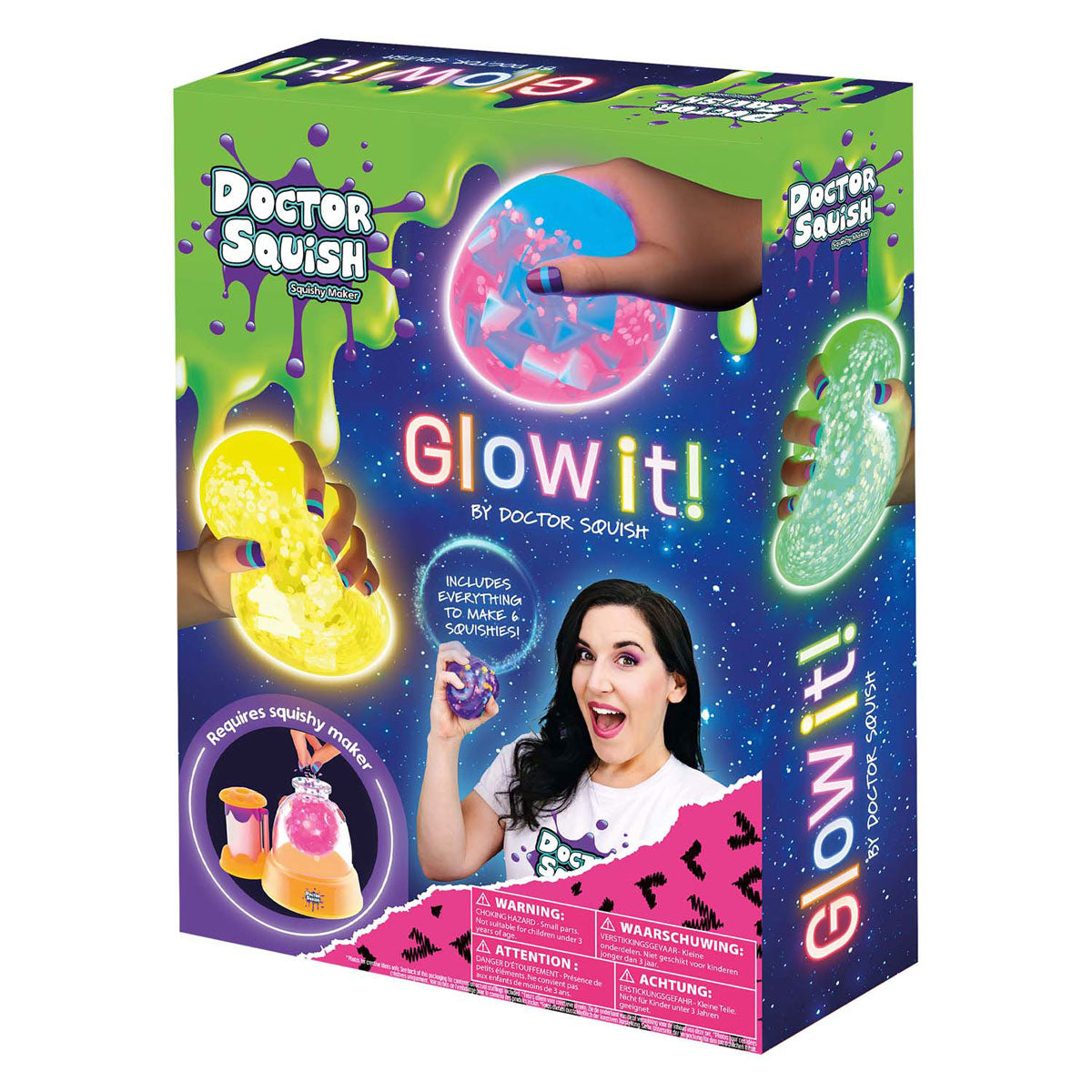 Boti Doctor Squish Squishy Pack Upowga Neon Edition