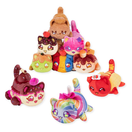 Boti peluche alhmeu 15 cm mystère meemeow série 7 friandises de carnaval | 9 pièces