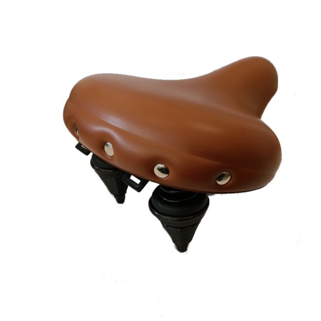 Selle Comfort Saddle Retro Xl Brown, sans nœud coulant