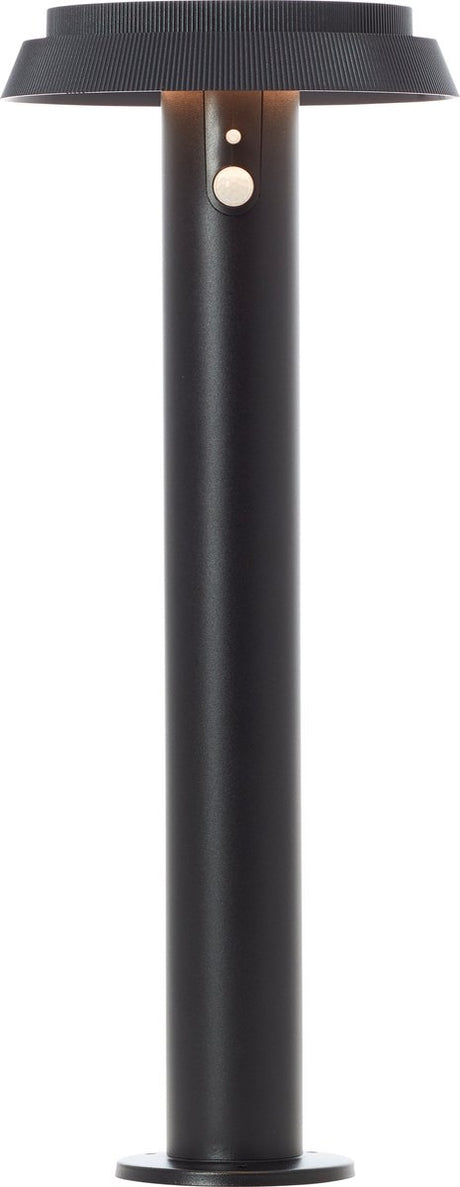 Brilliant alvero - lampe sur pied d'extérieur - hauteur 50 cm - led 4w - solaire - 500 lm - 3000k - ip44 - capteur - noir