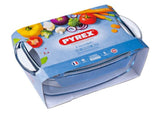 Bol en pyrex avec couvercle 4,3+2,2l