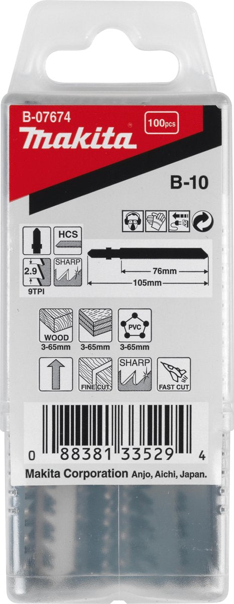 Makita lame de scie sauteuse bois 76mm b10 - b-07674