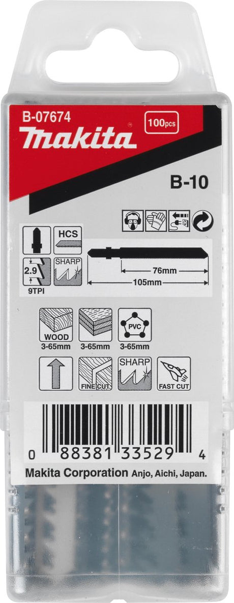 Makita lame de scie sauteuse bois 76mm b10 - b-07674