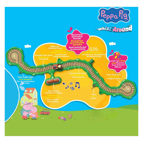 Spectron Peppa Pig whiz around - Coffret de train clickety clack