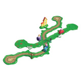 Gear2play Peppa Pig Whiz Around - Ensemble de jeu Peppa's Ring Road à travers la ville - Piste modulaire pour les véhicules Wizz Around - Interactif avec musique et son