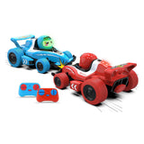Gear2play RC Neon Bumper Cars Pro Duo Set – Voitures de combat RC Formule 1 – Participez à un duel crash !