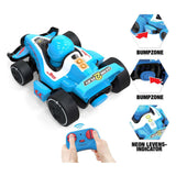 Gear2play RC Neon Bumper Cars Pro Duo Set – Voitures de combat RC Formule 1 – Participez à un duel crash !