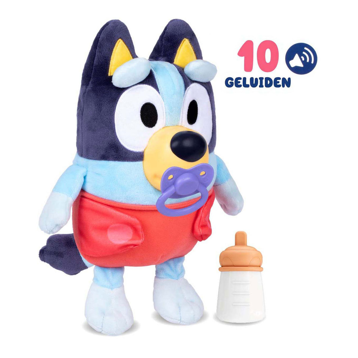 Peluche interactive Spectron Baby Bluey câlin et soins