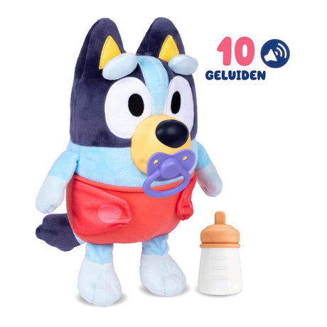Peluche interactive Spectron Baby Bluey câlin et soins