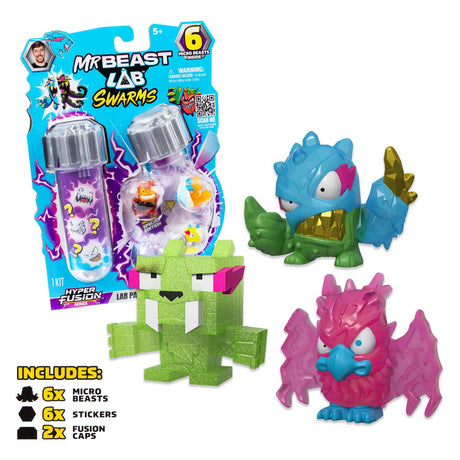 Moose jouets mrbeast essaims fusion pod série 3 - 6 pcs.