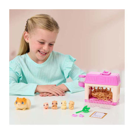 Petits animaux vivants maman surprise mini ensemble de jeu hamster