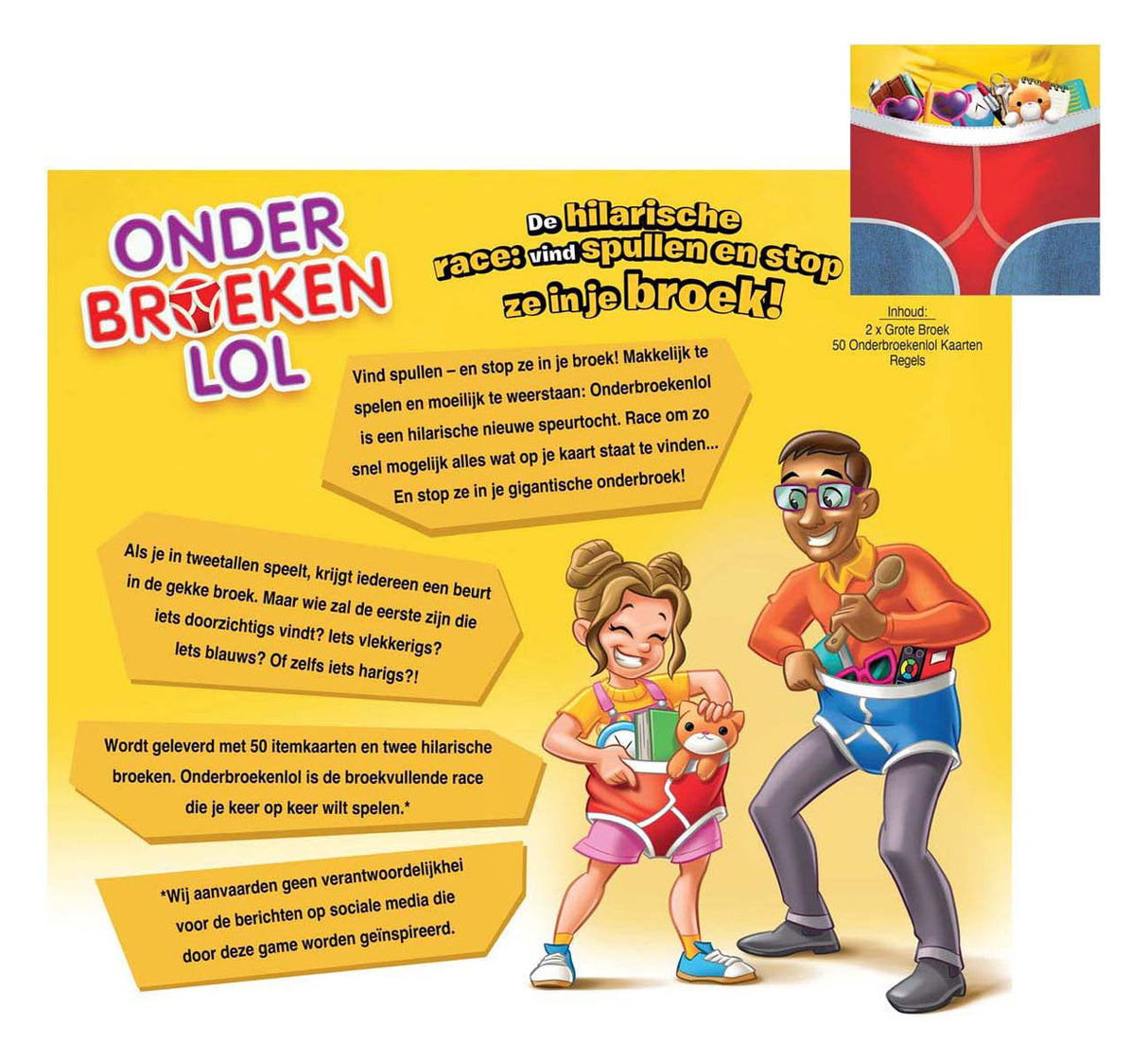Tomy sous-vêtements amusants - jeu familial hilarant