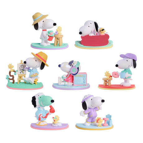 Jouez simplement à Happy haul Peanuts Snoopy Moody Mondays, boîte aveugle à collectionner