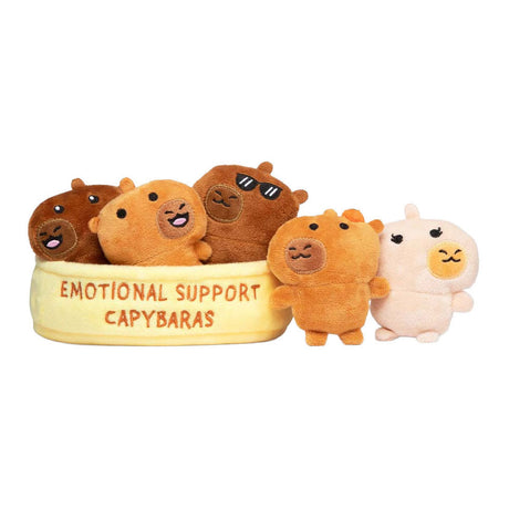 Jouez simplement aux peluches capybaras de soutien émotionnel - ensemble en peluche kawaii
