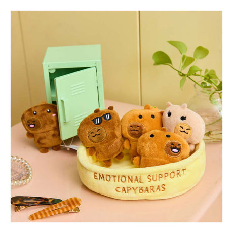 Jouez simplement aux peluches capybaras de soutien émotionnel - ensemble en peluche kawaii