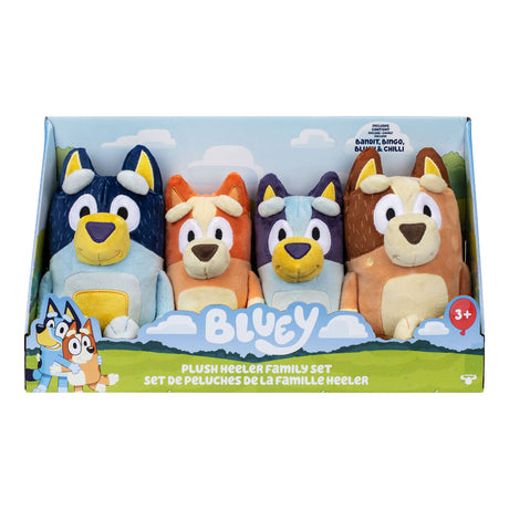 Ensemble de peluches en peluche Bluey Moose Toys - 4 pcs.
