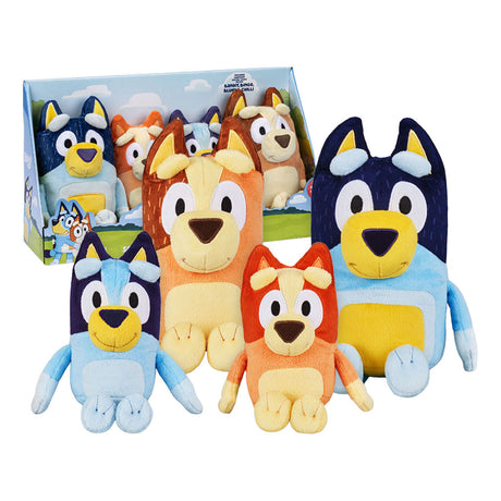 Ensemble de peluches en peluche Bluey Moose Toys - 4 pcs.