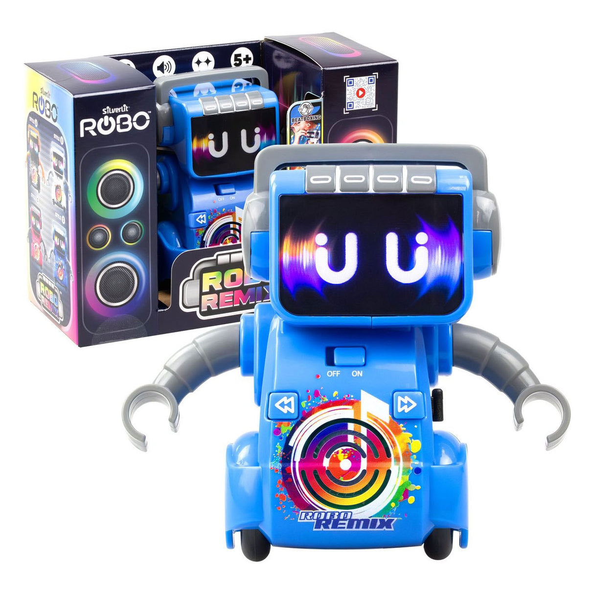 Robot dansant bleu Silverlit robo remix - avec lumière et son