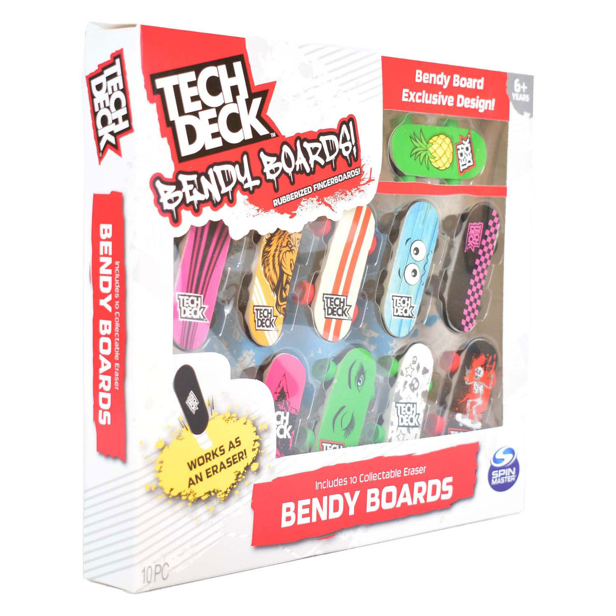 Spin Master Tech Deck - Planches à roulettes flexibles, paquet de 10