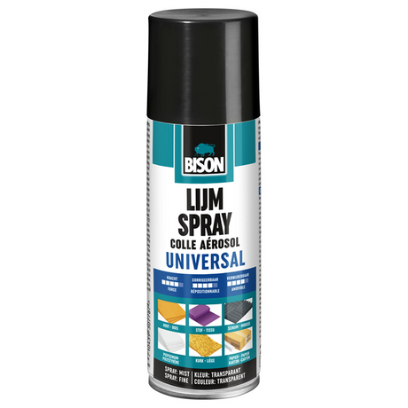 Bison adhésif spray universel 200 ml | 3 pièces