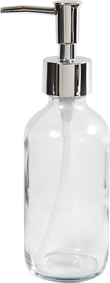 Société créative https: www.ccobby.nl pompe à savon-h-19-3-cm-d-6-3-cm-230-ml-clear-1-piece