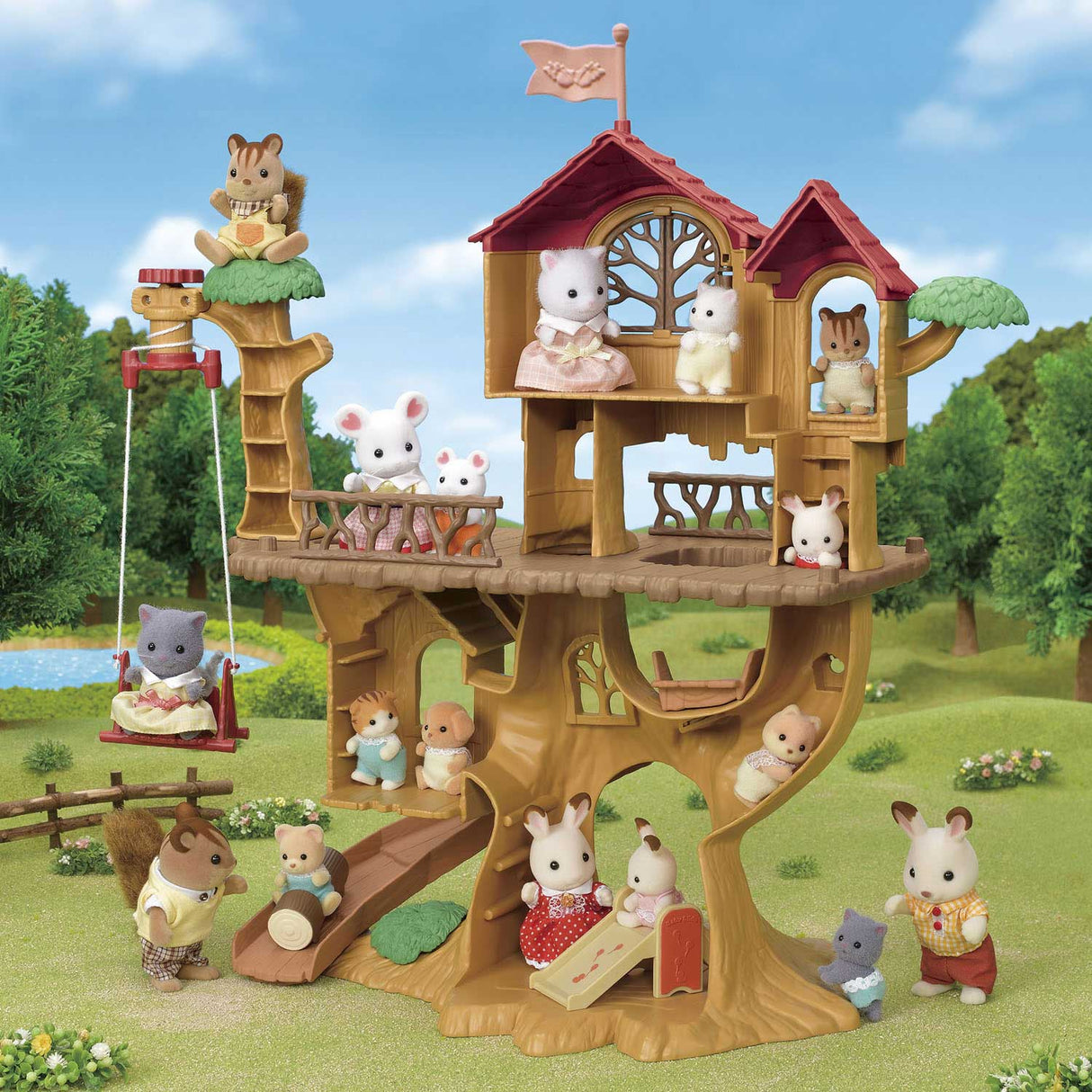 Familles Sylvanian 5450 cabane d'aventure dans les arbres