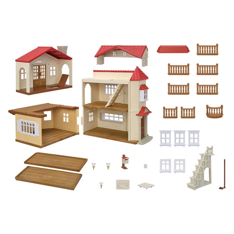 Sylvanian family 5708 maison de poupée avec salle de jeux secrète