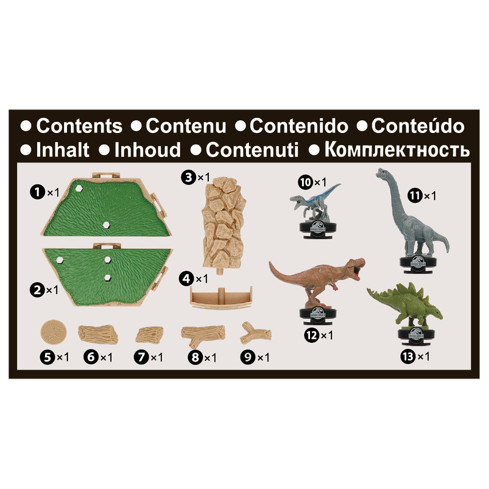 Jeu d'équilibre du tremblement de terre de l'île du monde jurassique d'époque