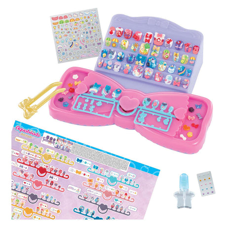 Ensemble d'ongles multicolores Aquabeads