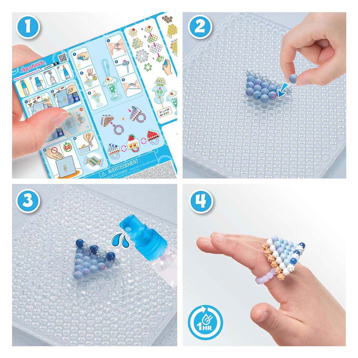 Aquabeads ensemble d'accessoires sucrés