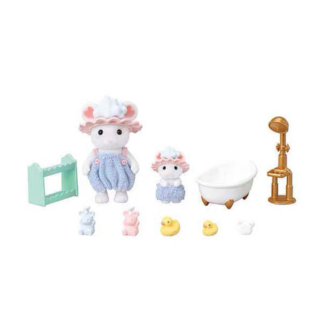 Familles Sylvanian 5805 l'heure du bain moussant frère soeur