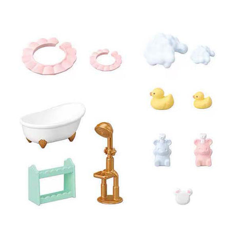 Familles Sylvanian 5805 l'heure du bain moussant frère soeur