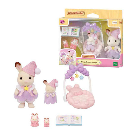 Sylvanian family 5806 ensemble de rêve endormi frère-soeur