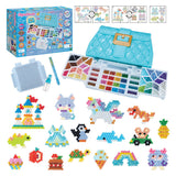 Aquabeads Design Studio (sac) - kit de bricolage complet 1400 perles en 48 couleurs - comprenant un sac à emporter pratique et une poubelle de tri