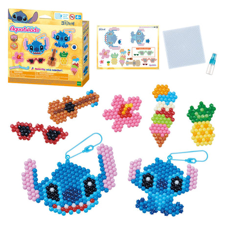 Ensemble de porte-clés Aquabeads stitch (700 perles) ensemble artisanal - perles qui collent à l'eau