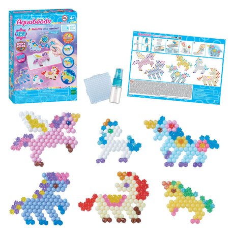 Kit de bricolage Aquabeads Unicorn Friends - ensemble complet de 500 perles en 27 couleurs