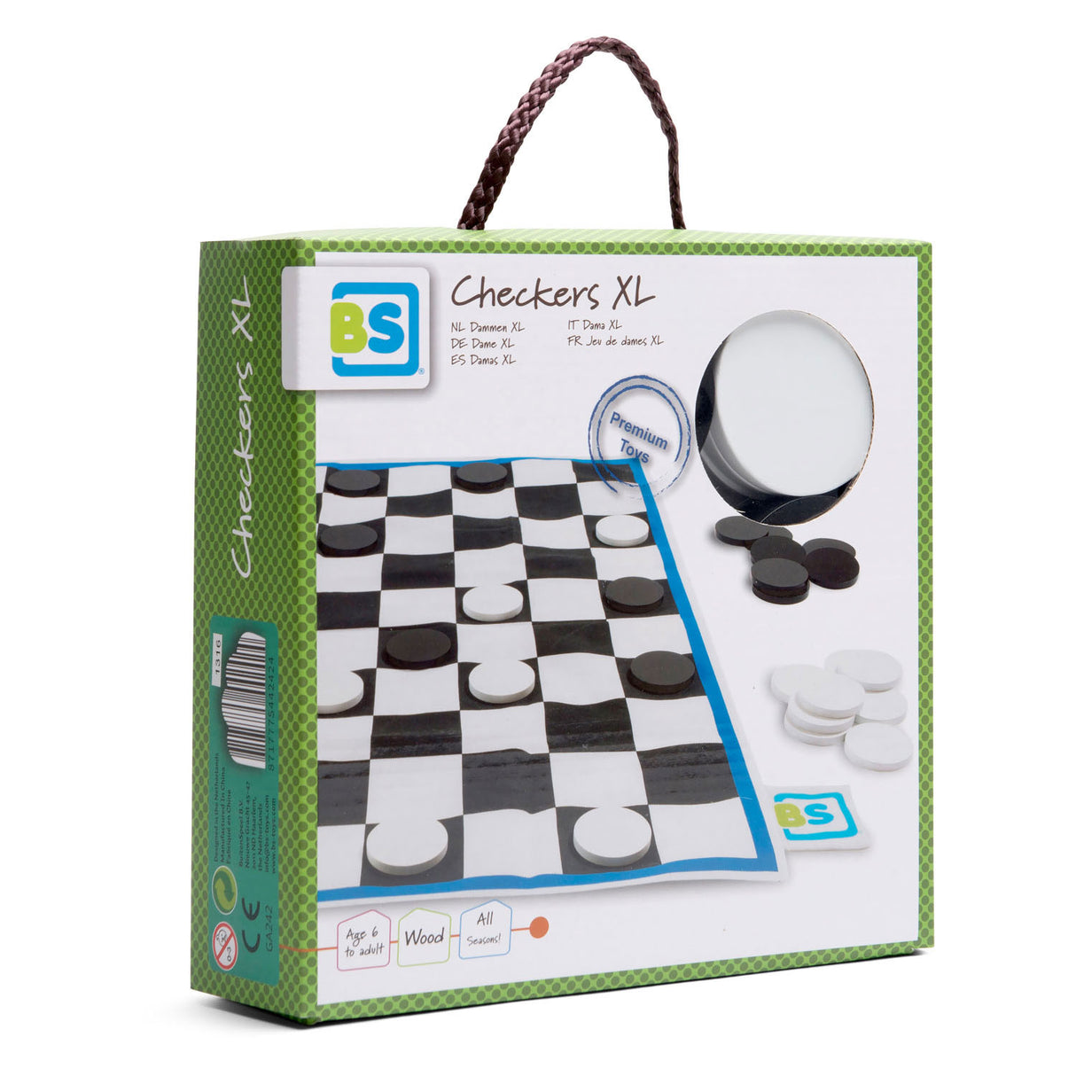 BS Toys Dams Xl Hout - Jeu de réflexion