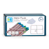 Bs toys puzzle d'allumettes - bois - à partir de 8 ans - 30 possibilités - jeu éducatif