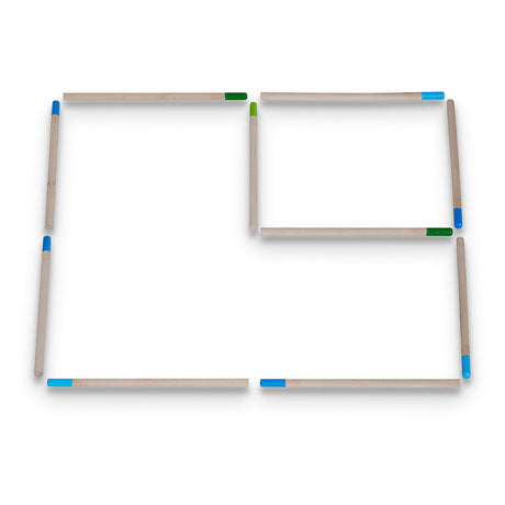Bs toys puzzle d'allumettes - bois - à partir de 8 ans - 30 possibilités - jeu éducatif