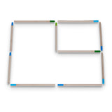Bs toys puzzle d'allumettes - bois - à partir de 8 ans - 30 possibilités - jeu éducatif