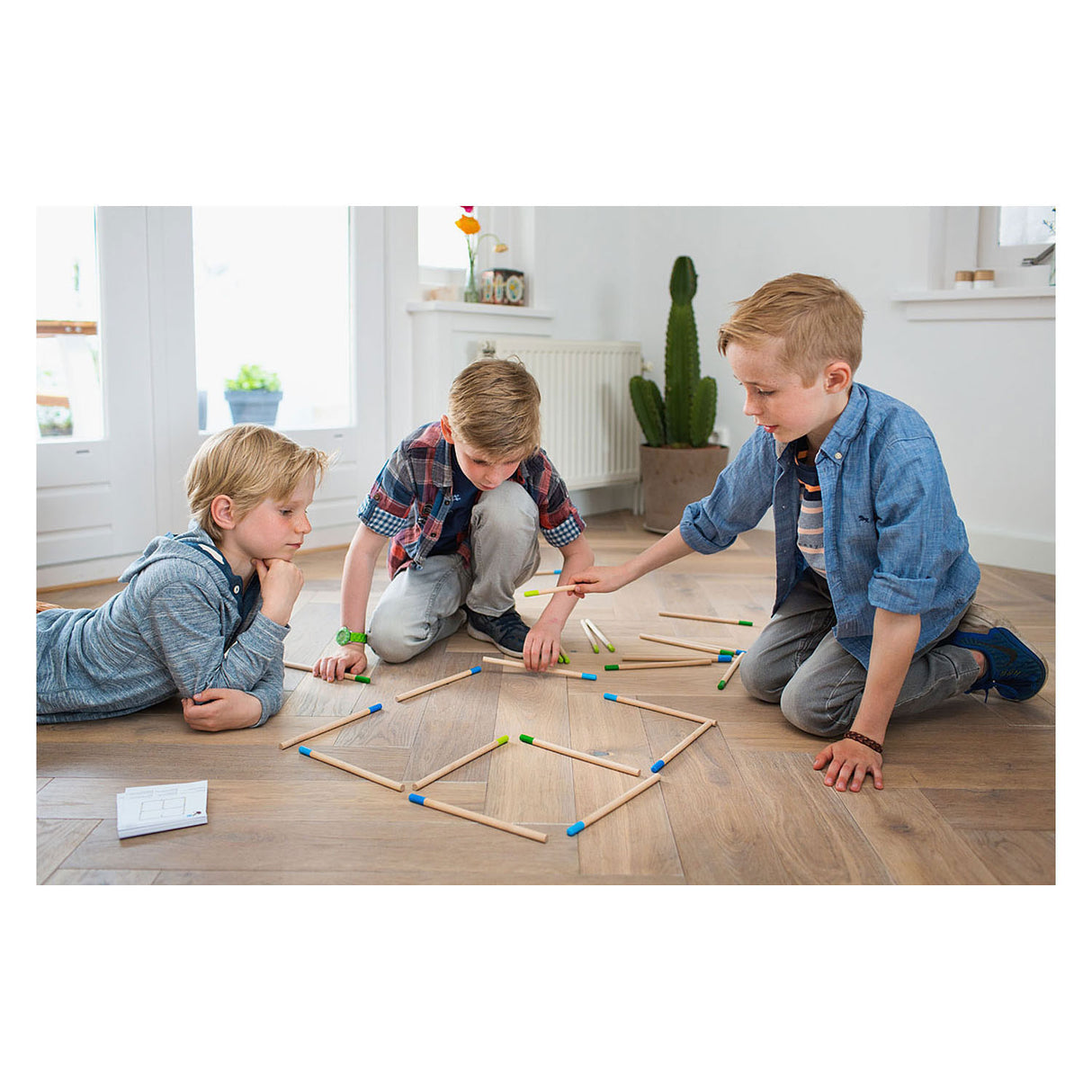 Bs toys puzzle d'allumettes - bois - à partir de 8 ans - 30 possibilités - jeu éducatif