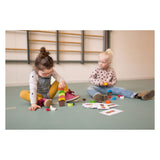 Bs toys créations glacées en bois - jeu d'équilibre et d'empilage