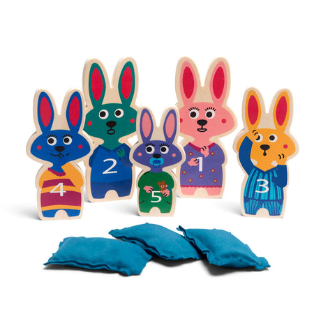 BS Toys Balwerpen Bunnies Hout - jeu de lancement
